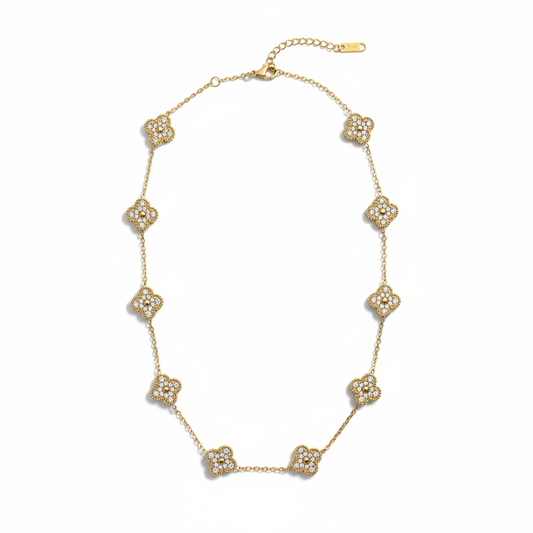 Gouden Klaver Ketting